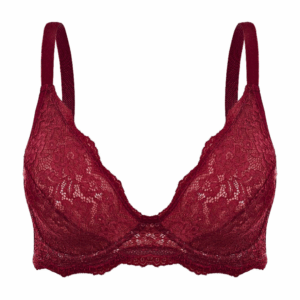 Sutiã Liebe Sem Bojo Rendado Com Aro Plus Red Velvet